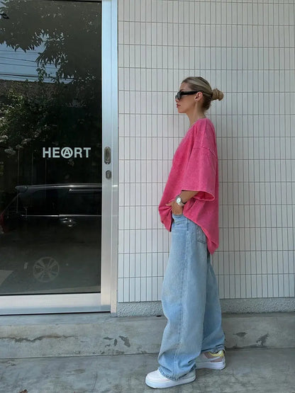 Tee-shirt en coton de haute qualité, manches courtes et style streetwear