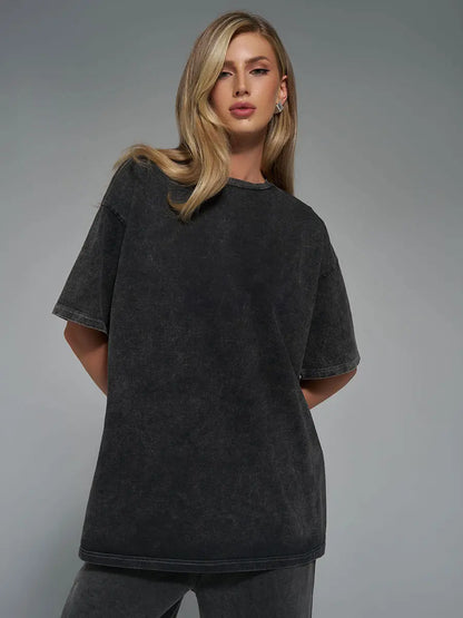 Tee-shirt mode de rue unisexe, look décontracté et stylé