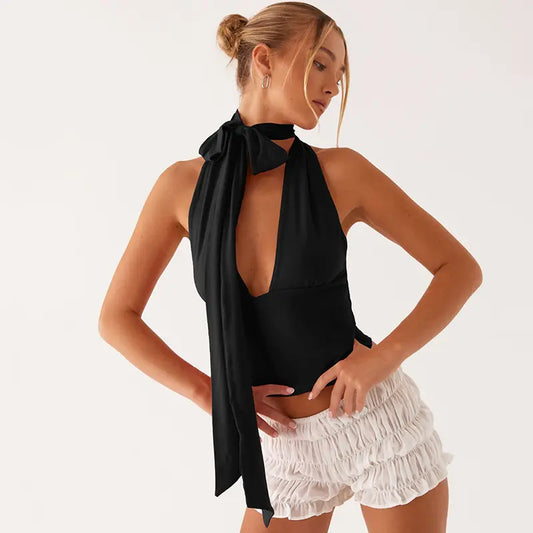 Top en polyester doux avec micro-élasticité, confortable et élégant