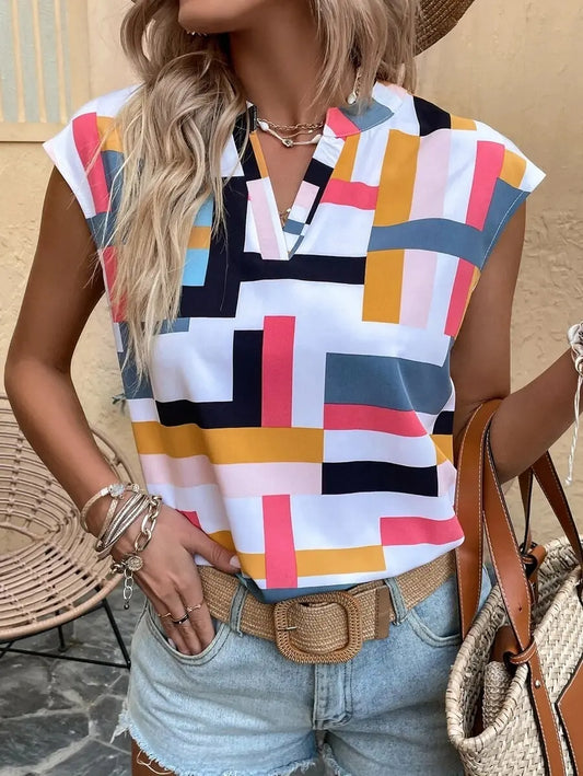 Top en polyester doux et léger, idéal pour les journées ensoleillées et look casual chic