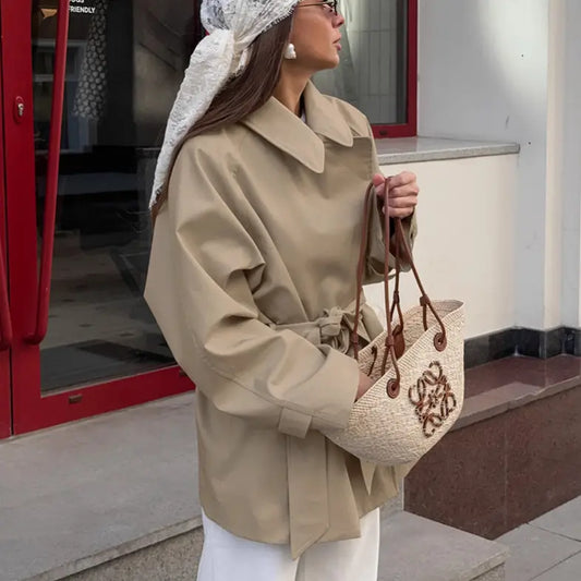 Trench femme beige ceinture chic mi saison SecretBombe