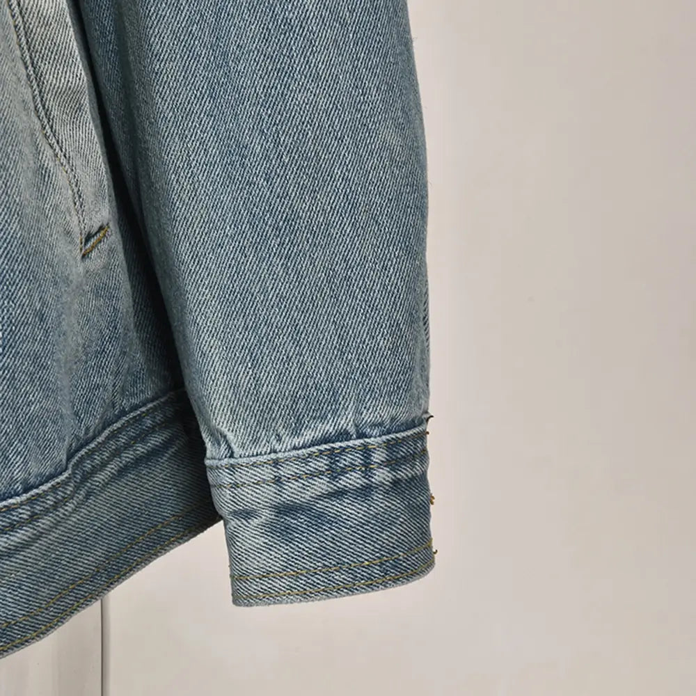 veste en jean loose femme style urbain tendance
